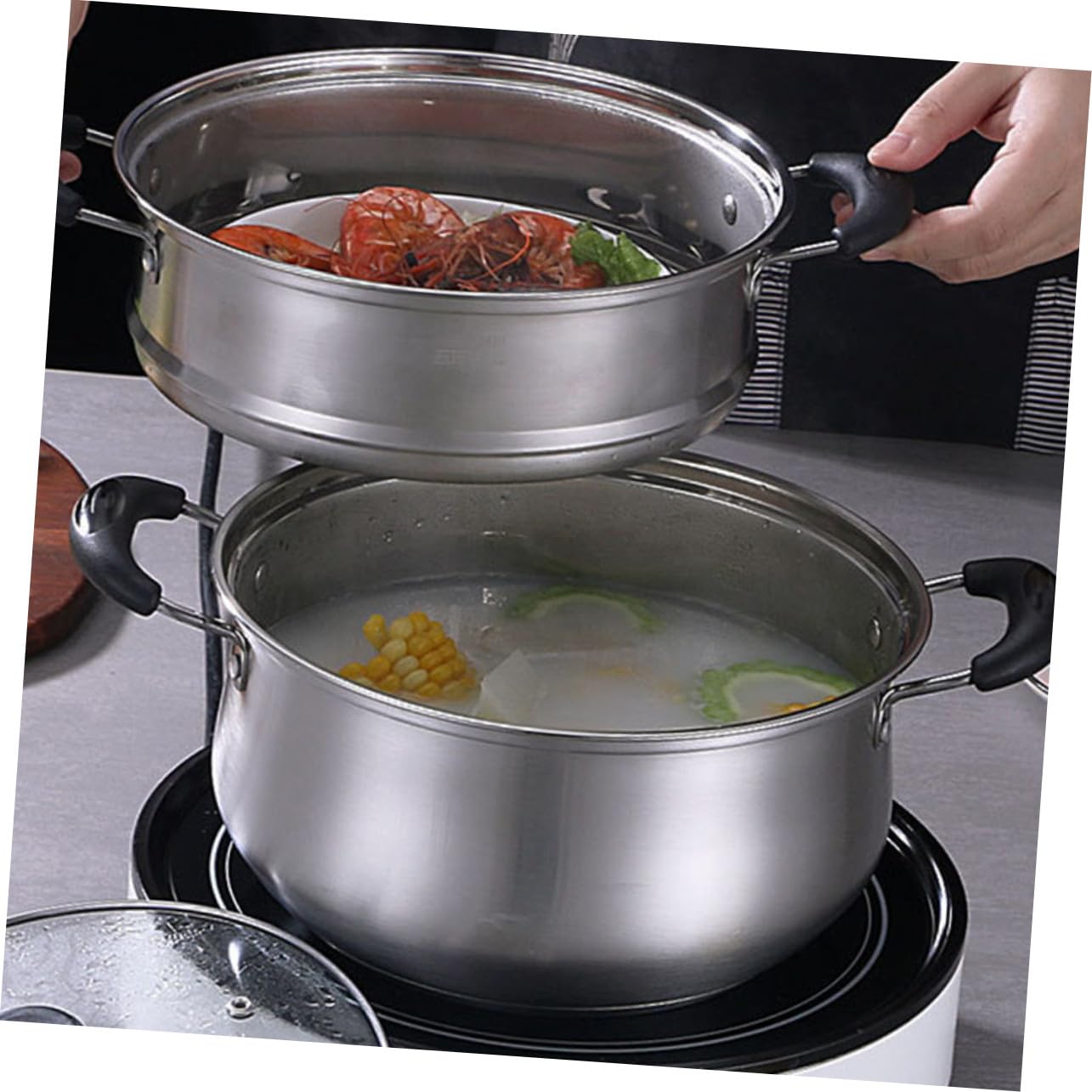 Vaporera para Cocinar de Acero Inoxidable 2, 5 L, Juego 1