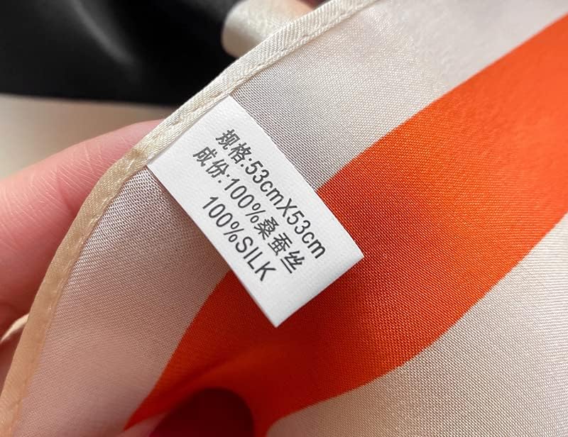 MEISEE 100% Mulberry Silk Scarfs Small Square Scarf 21" x 21" Neck Scarf Breathable Lightweight for Women Gift Packed - Image 5