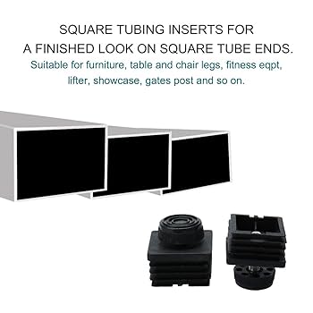 uxcell Leveling Feet 40 x 40mm Square Insert Table Leg