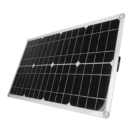 Ironctic 40W Solar Energy Panel, 5V Dual USB Monocrystalline Flexible Solar Panel for Car Battery, Charger Controller