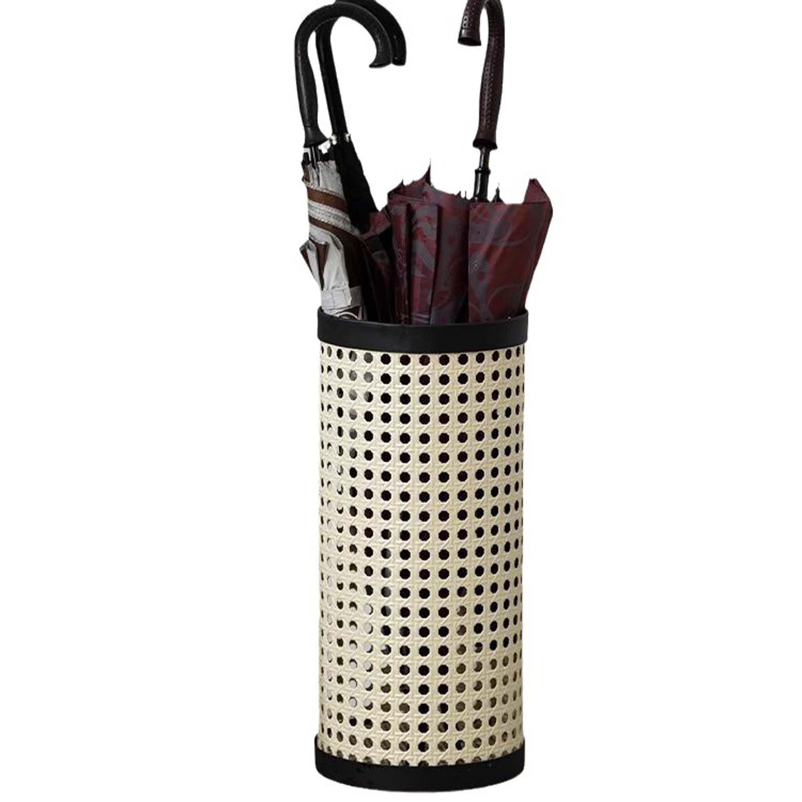 WQPMNYG Metal Umbrella Stand Holder with Removable Drip Tray Decorative Freestanding Umbrellafor Entryway Front Door Home & Office Storage Solution