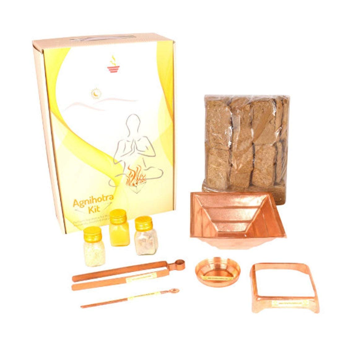 Agnihotra Hawan Kit rituel védique et mélange de plantes Havan