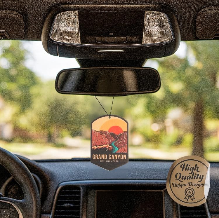 Image of Outdoor Adventure Car Air Freshener 3 Pack Scented With Premium Oils By Fresh Fresheners (Grand Canyon National Park)