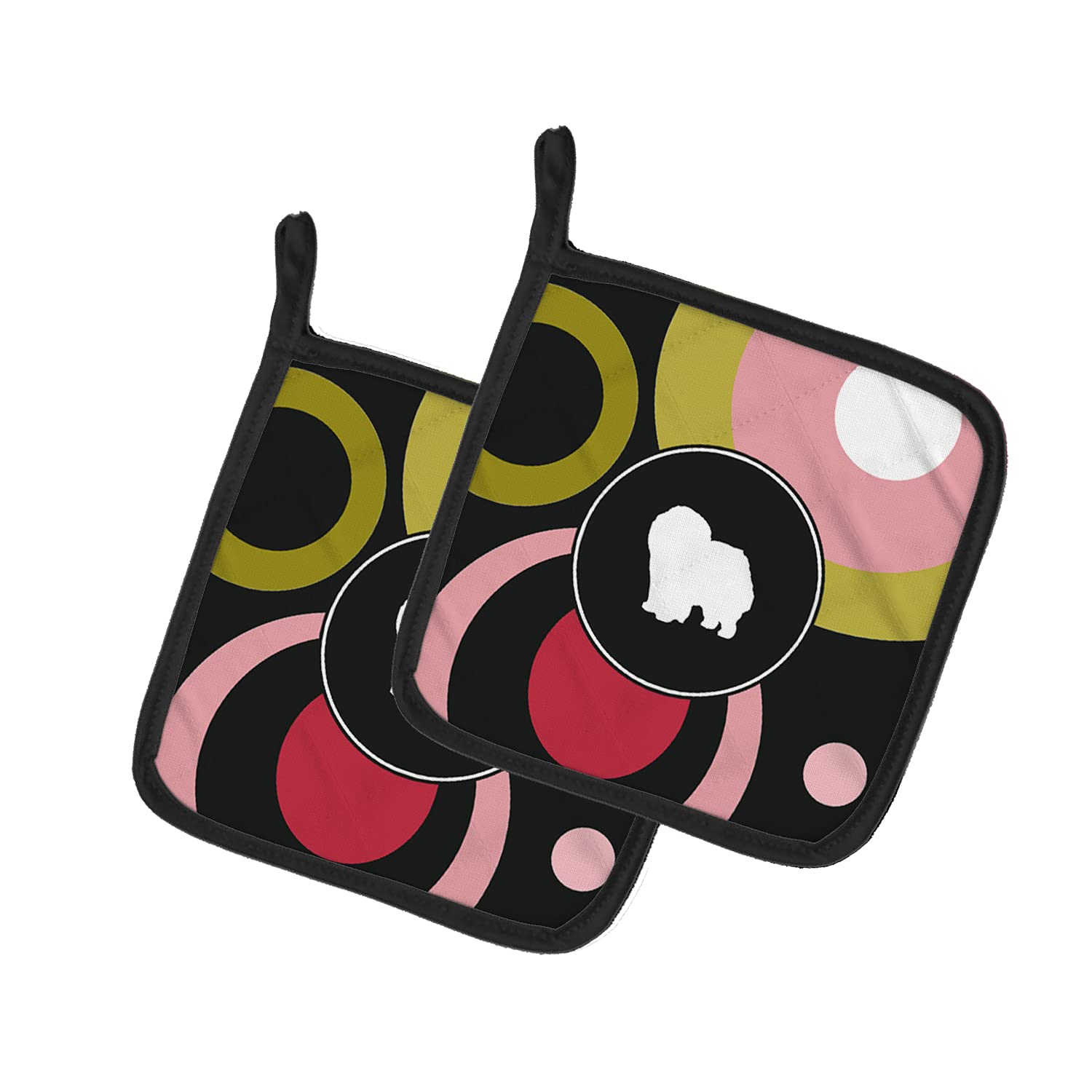 Soportes para ollas de tela Chow KJ1125PTHD para renovar tu cocina con color de Caroline's Treasures