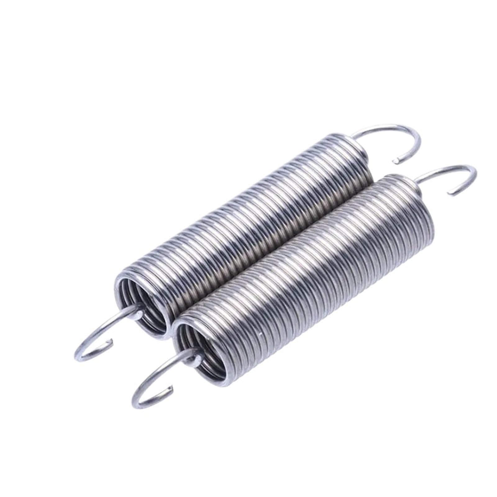 Mdingbao-Extension Springs Wire Diameter 1.2mm Stainless Steel S Hook Cylindroid Helical Pullback Extension Tension Coil Spring? Good Stretching Ability(35mm(2pcs),12mm)