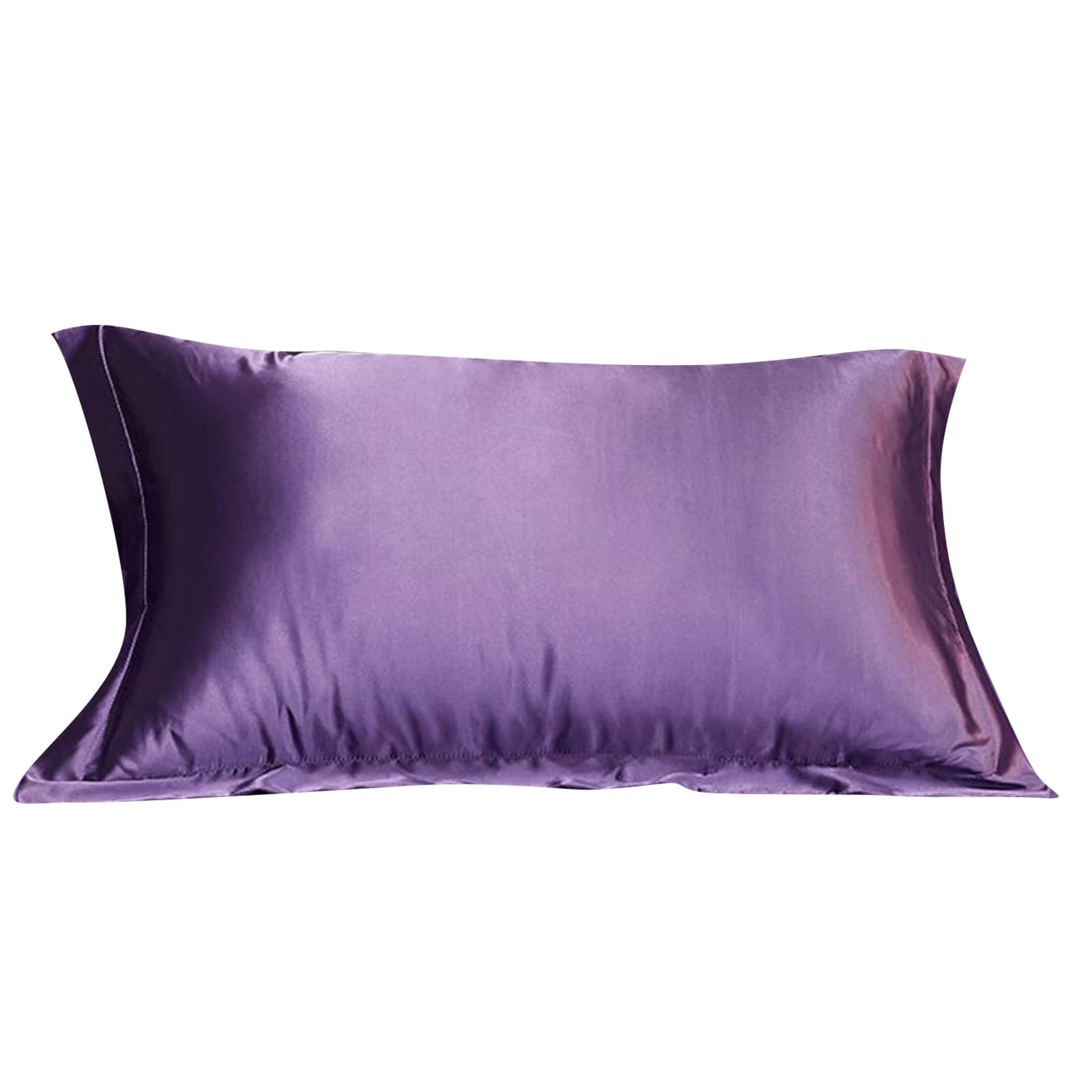 Pillow Case Simulated Silk Pillowcase Sleeve Durability Colorfast Invisible Zippered Pattern Easy Removal Breathable Pillow Sleeve