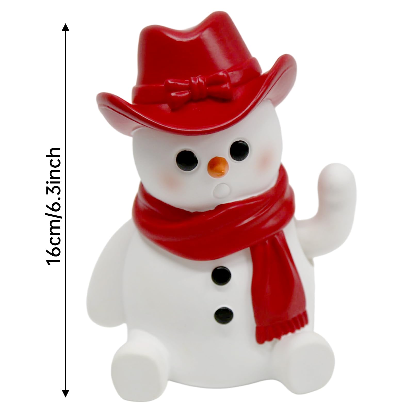 Figuras Navideñas Lindos Muñeco De Nieve Y Papá Noel | Muñecos Navideños de Nieve con Brazo Móvil Para Exterior Jardín Interior Hogar Decoración Invernal