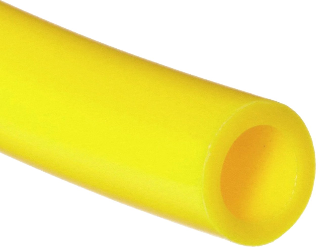 SMC TIUB Series Yellow Polyurethane Tubing, 1/4" OD, 5/32" ID, 100' Length