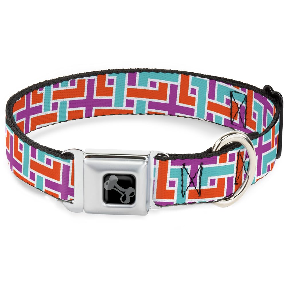 Collier pour chien Buckle-Down réglable 40-58 cm, boucle de sécurité grand chien