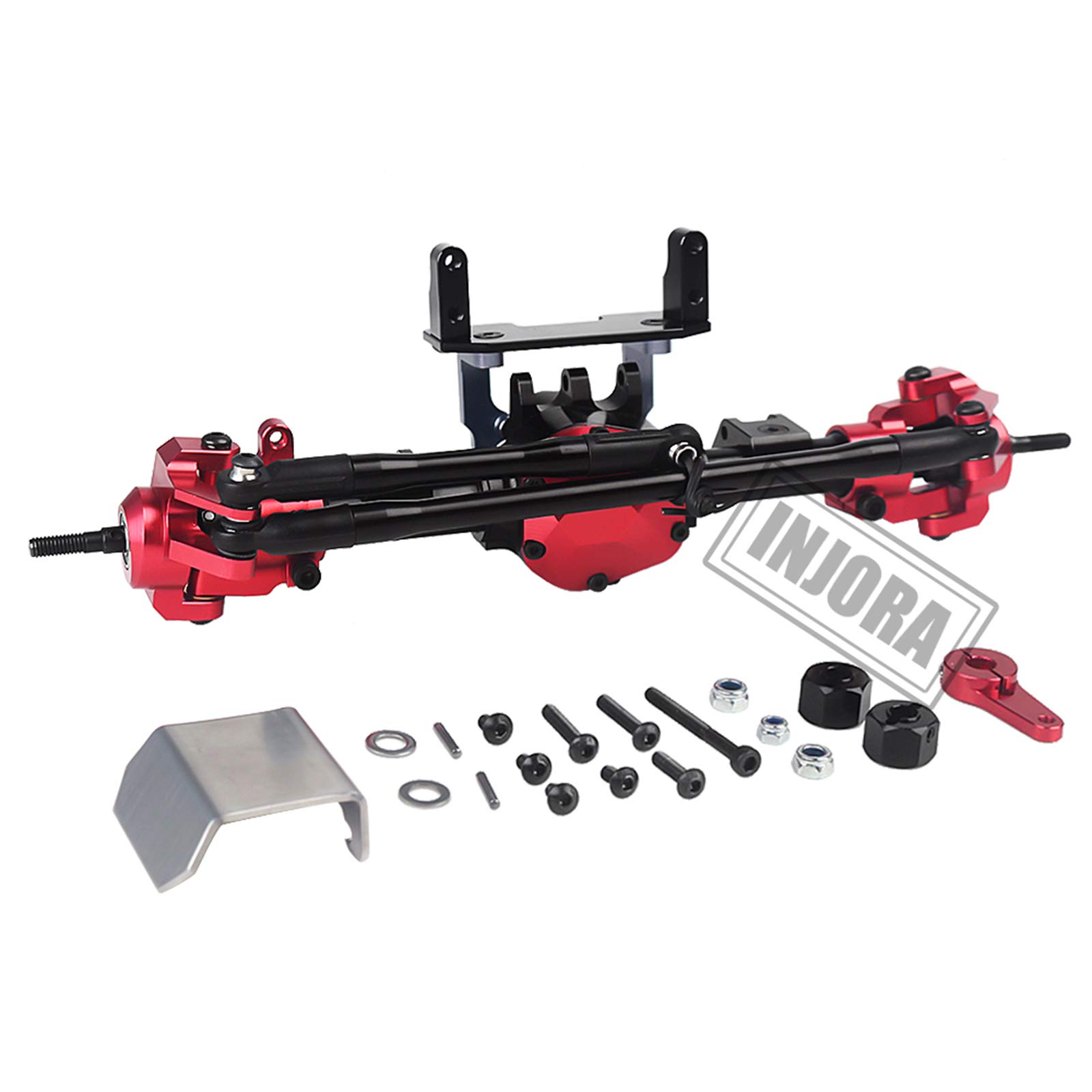 INJORA RC Car Axles Set CNC Front Straight Axle for 1:10 RC Crawler Axial SCX10 II 90046 90047