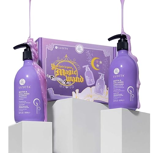 Champú y acondicionador de biotina con aceite de argán para adelgazar el cabello, crecimiento y reparación del cabello, tratamiento anti pérdida de