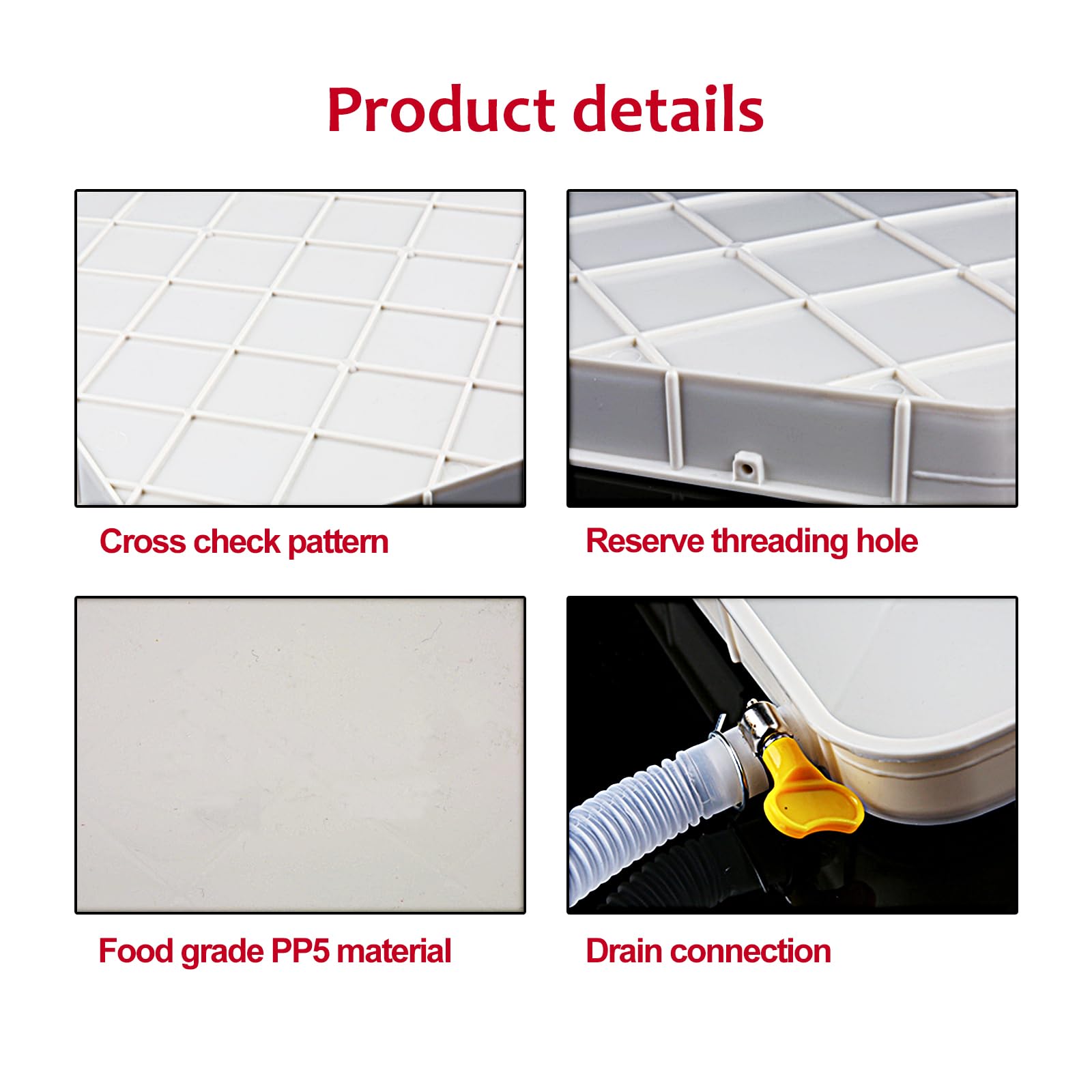 Kit de Drenaje Universal para desagües de condensación de Aire Acondicionado (con Manguera) - Apto para Aires acondicionados de Ventana - Fácil de Instalar y ensamblar