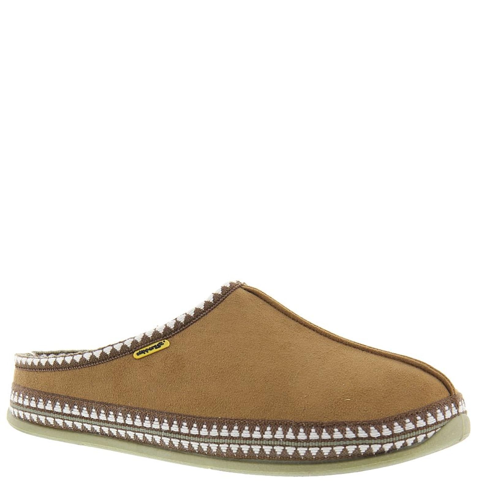 Deer Stags Slipperooz Wherever Adult Slippers, Black, Chestnut, 7 W (3E)