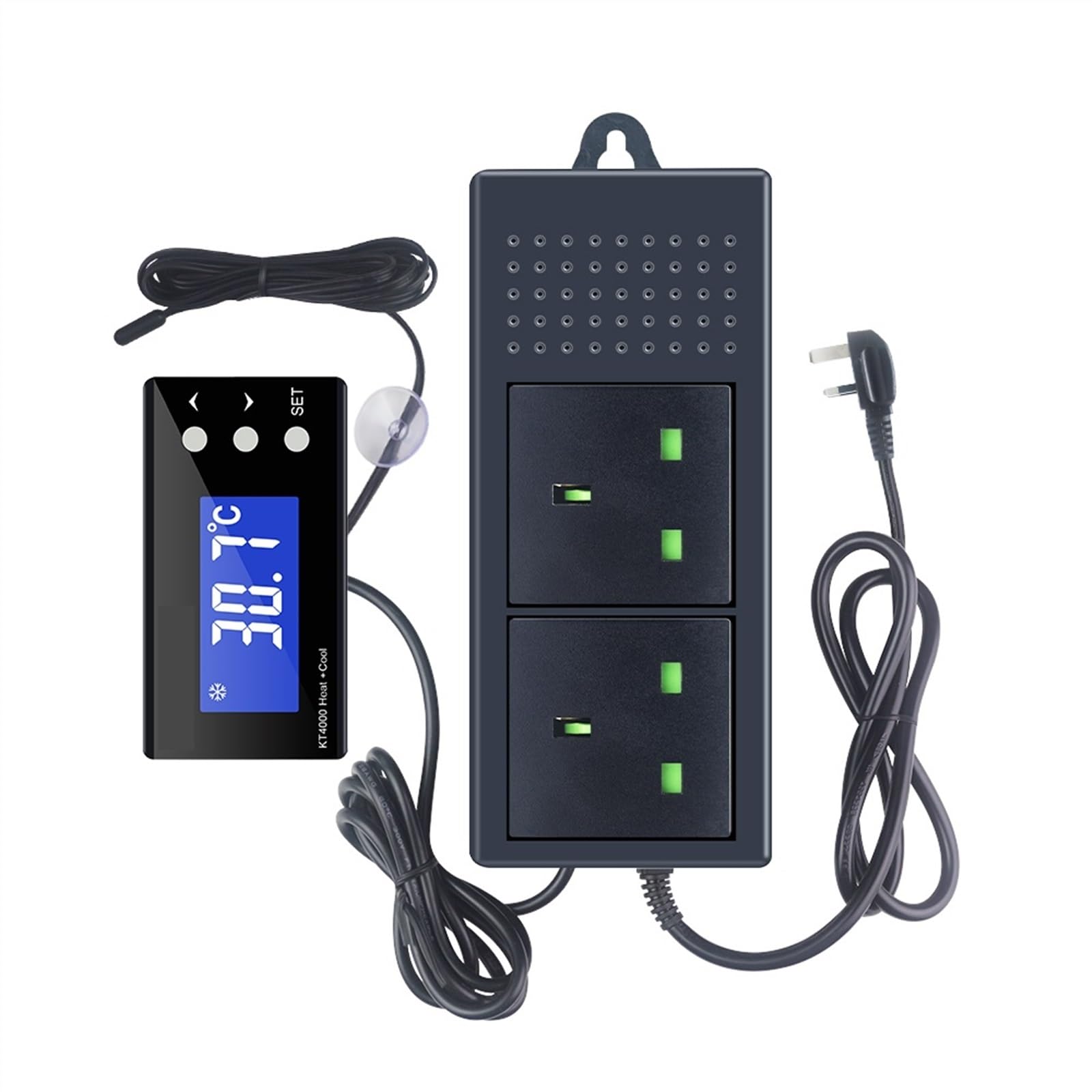 Termostato for acuario, controlador de temperatura, refrigerador, calefacción, refrigeración, Control regulador automático
