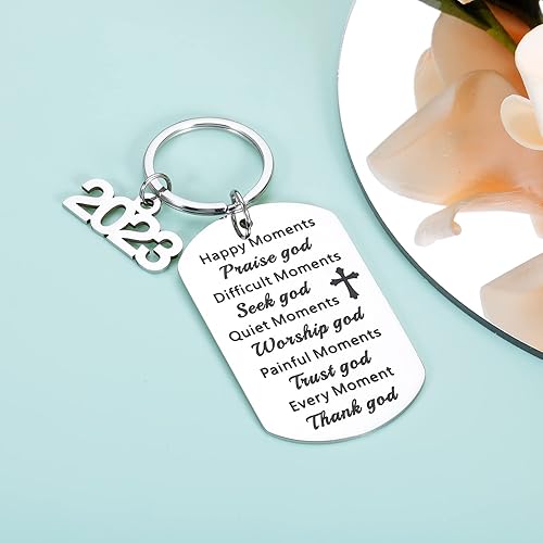 Miniatura 3 de Regalo religioso inspirador con versículo bíblico para mujeres y hombres 2023, regalo de escritura religiosa cristiana 2023, regalo de graduación