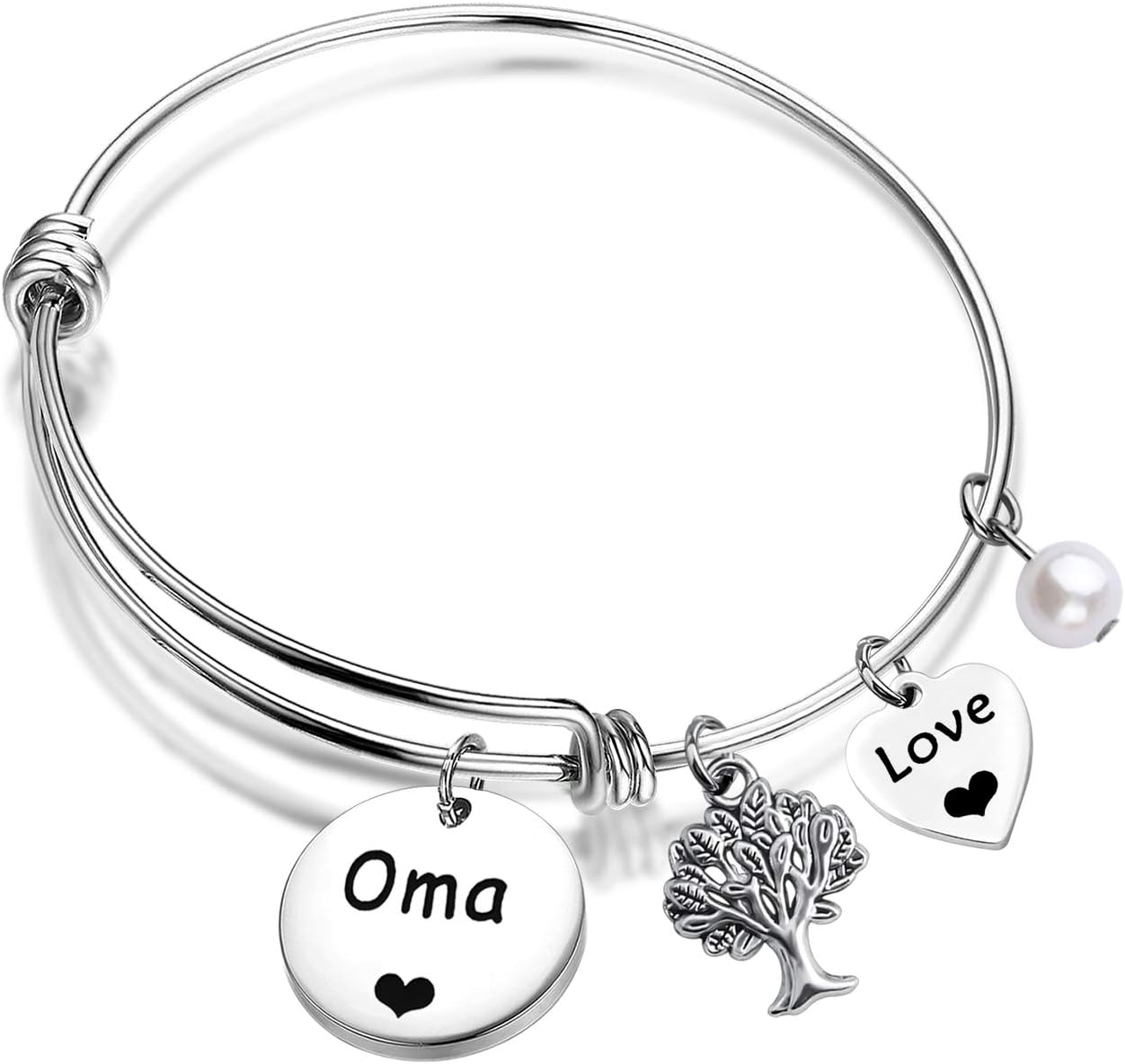 ENSIANTH Gift for Oma Best Oma Ever Bracelet Grandmother Jewelry Grandma Jewelry Gift