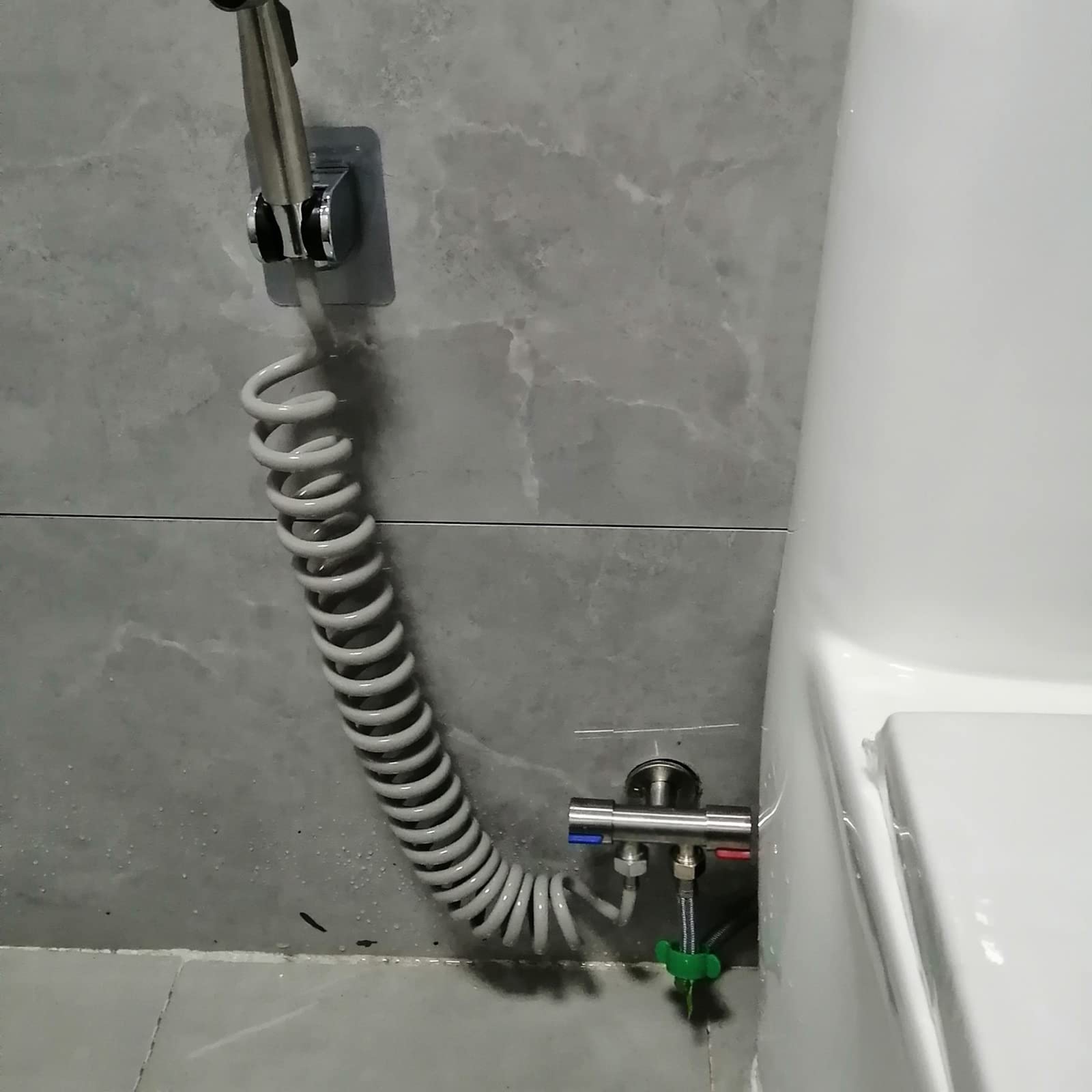 BiaoTeng Manguera ducha 3 metros G1/2 manguera telescopica ducha larga manguera de ducha 5 metros manguera de ducha para lavabo,3m