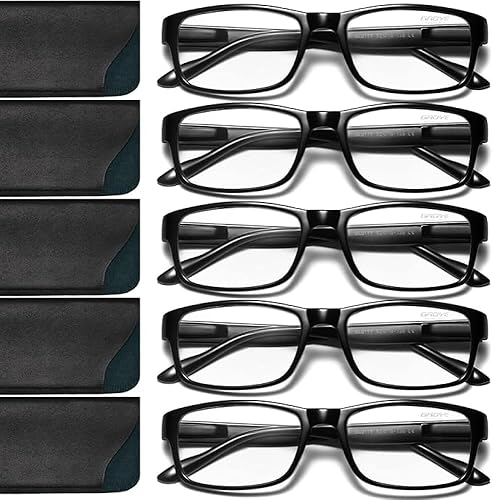 Gaoye Gafas de lectura profesionales para todo el día, lectores de computadora con protección de luz azul, paquete económico