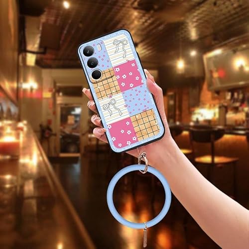 Phone Case Compatible with OPPO Realme C71 4G/P3Lite, Bracelet Dirt-resistant Cartoon Anti-knock Personality Cute Creative Ring 