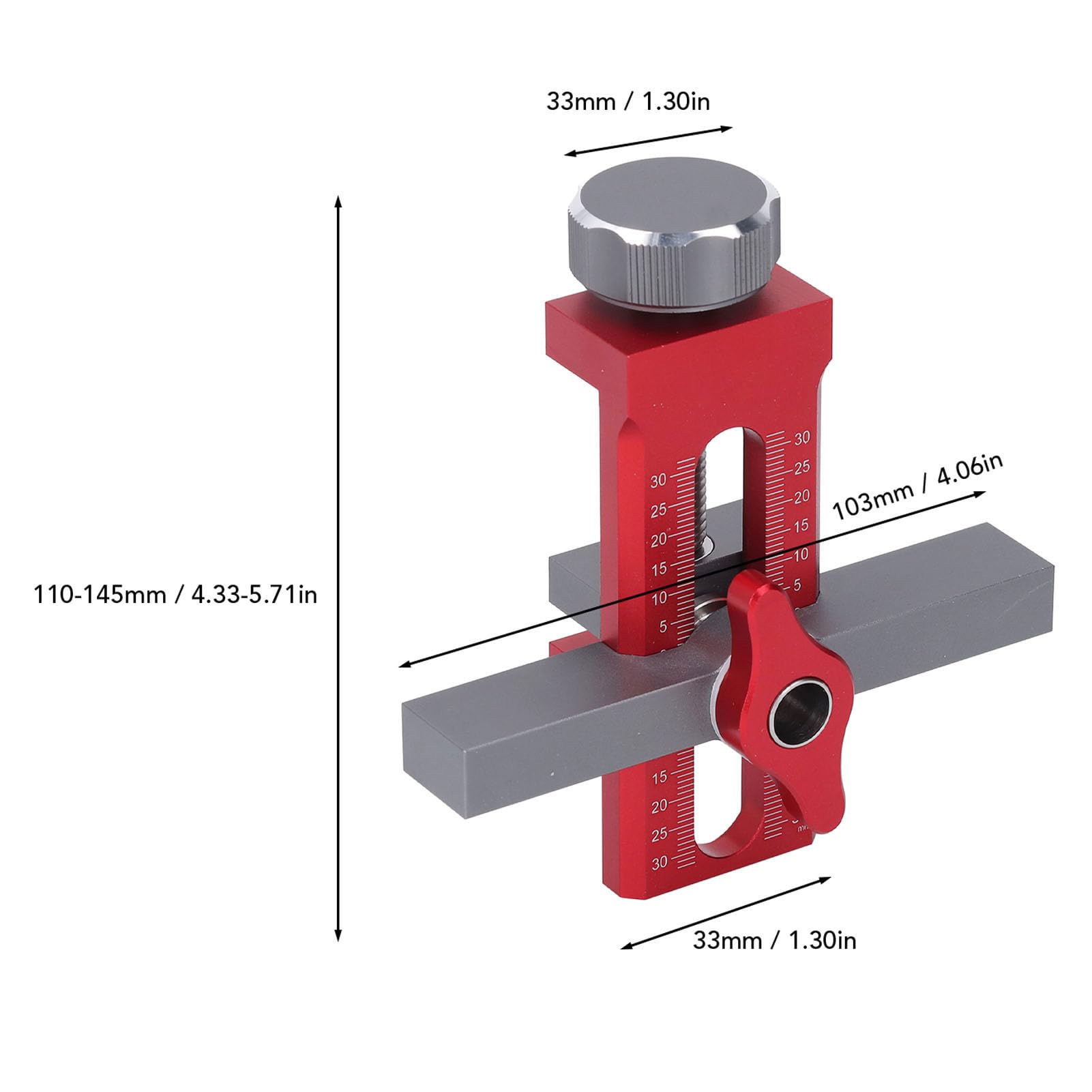 Posizionatore Installazione Porta Mobile Lega Alluminio Bit Coclea 10mm Lavorazione Legno