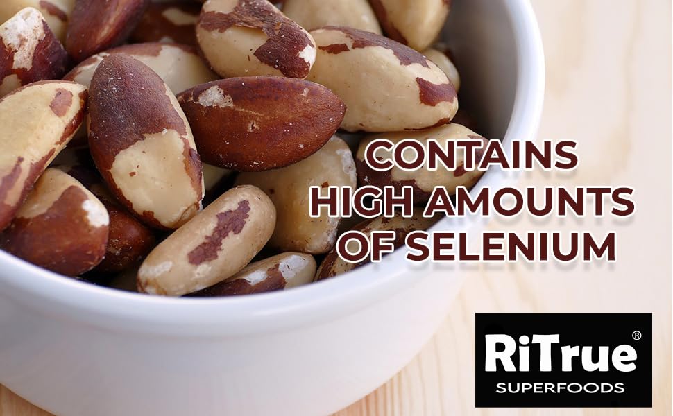 Image of RiTrue - Exotic Brazil Nuts - 250 Gm - Brazilian Nut Organic | Raw | Rich Source of Selenium Protein Rich - Imported from Peru