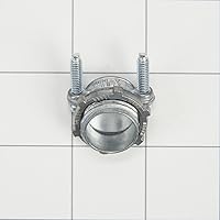 Vista 7 de Whirlpool W10278635RP Kit de instalación de línea de agua y número de pieza 4396672: CONECTOR Plata, 1 pulgada