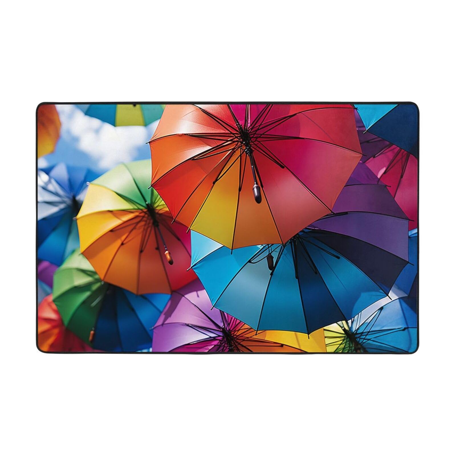 Tapis lavable et antidérapant en peluche ultra douce colorée
