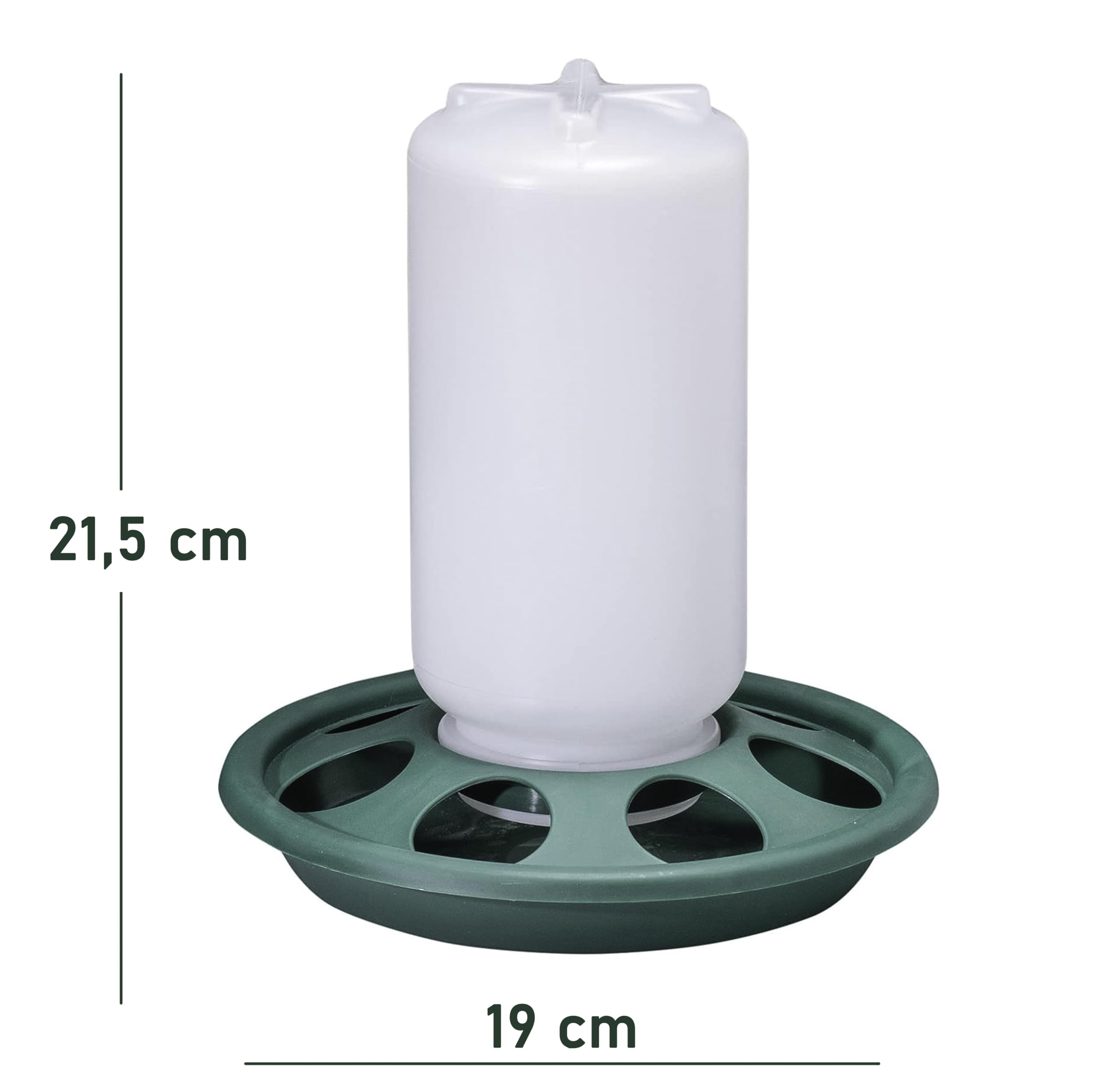 Mangiatoia E Abbeveratoio Per Pulcini - Plastica Trasparente, 1 Kg E 1,5 L - Foto 3