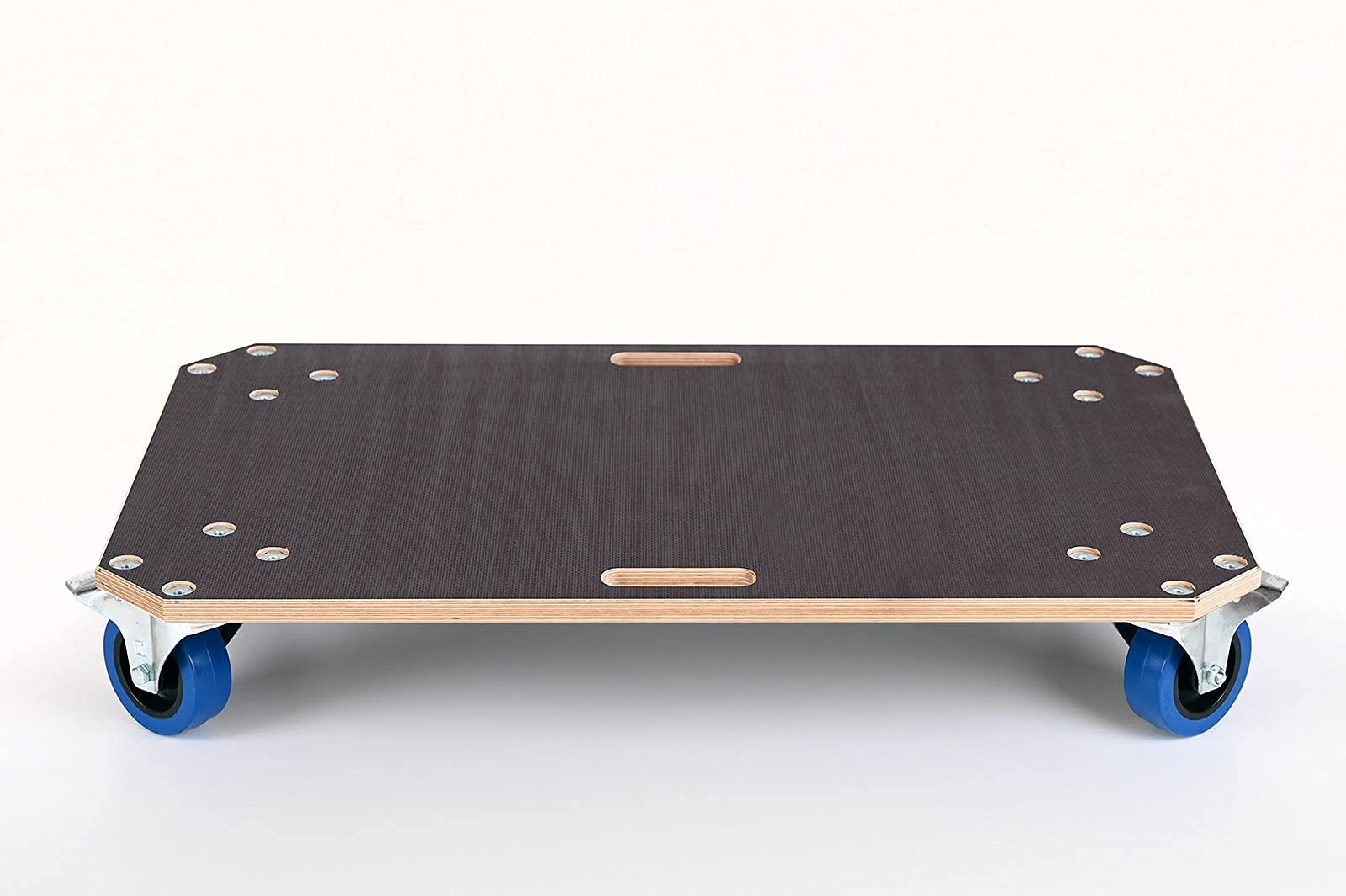 Rollbrett (Schwerlast) | Made in Germany | robuster Transportgehilfe | inkl. 2X Feststellbremse | 18mm Multiplex-Siebdruckplatte | mit 450 kg Trageleistung | 80x50 cm