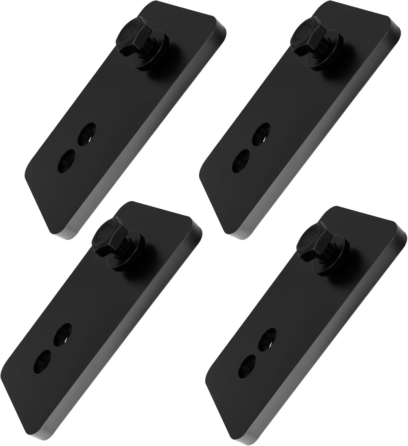 4 Pcs Seat Relocation Brackets Fits for 1967-2002 Camaro Firebird Black Powder-Coated Brackets with Hardware for 1.5-2" Extension