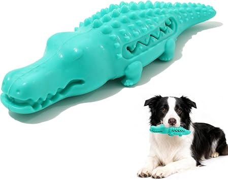 Dog Toys for Aggressive Chewers Dog Chew Toys for Small Medium Large Dogs TPR Durable Keep Them Busy Blue