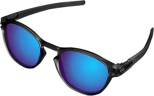 Miniatura 2 de BroLizard Lente polarizada de repuesto para gafas de sol Oakley Latch OO9265 - Lentes polarizadas azul eléctrico con revestimiento de espejo