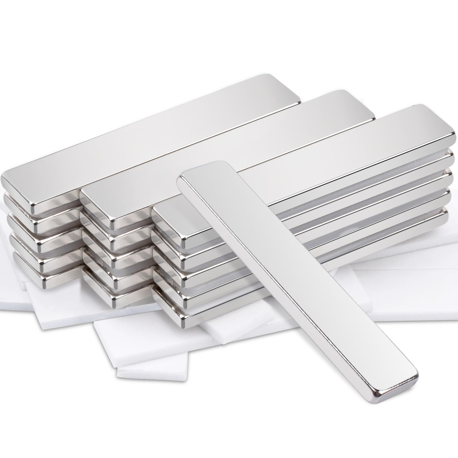 30 Magneti Al Neodimio 20x10x2mm - Extra Forti, Rettangolari, Per Lavagna E Frigo - Foto 4