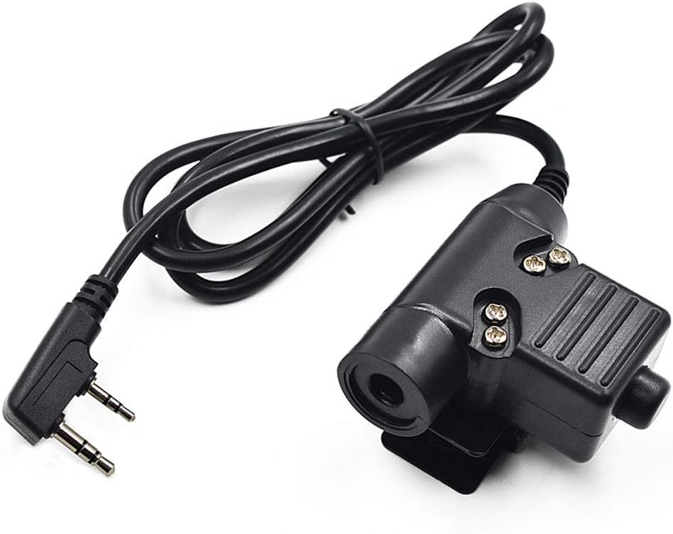 U94 PTT Cable Plug Headset Adapter Compatible with Baofeng UV-82 UV-82HP UV-82C BF-F8HP BF-F9 UV-5R UV-5R+ UV-5R5 UV-5RA UV-5RE UV-6R BF 888S