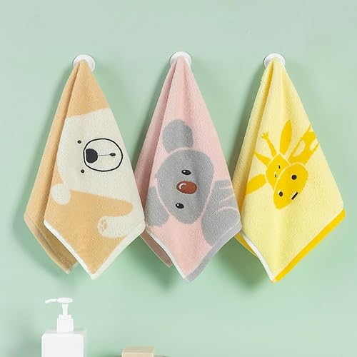 Miniatura 9 de sense gnosis Toallas faciales 100% algodón para niños, toallas para la punta de los dedos para baño, toallas bordadas para niños y paños de bebé, 10