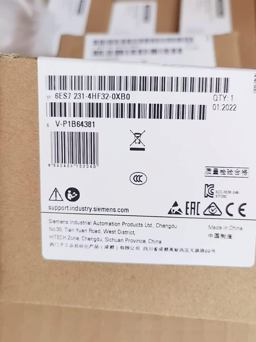 YUANYAO 6ES7231-4HF32-0XB0 Analog Input Module Analog Expansion Module Sealed in Box with 1 Year Warranty Fast