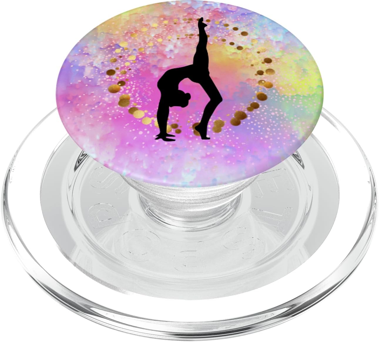 Cute Gymnastics Backflip Hand Stand Silhouette Cool Girls PopSockets MagSafe PopGrip for iPhone