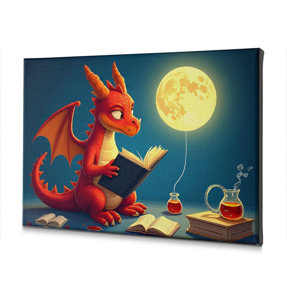 Toile dragon rouge pour salon : transformez vos murs vides - 5