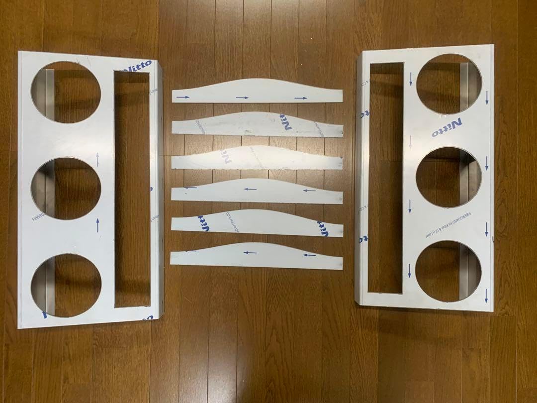 テールBOX 3連 アンドン付製作用加工済み材料 JB丸スカ ヤンキーテール