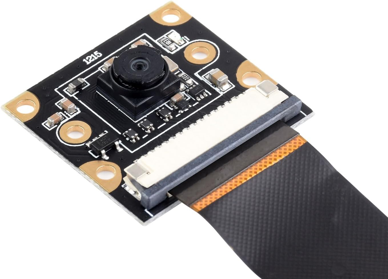 WaveshareIMX219 Camera Module, Compatible with Raspberry Pi 5, 8MP, MIPI-CSI Interface, 120° FOV, Comes with Pi5 CSI Flexible Cable 200 mm, 3280 × 2464 Resolution