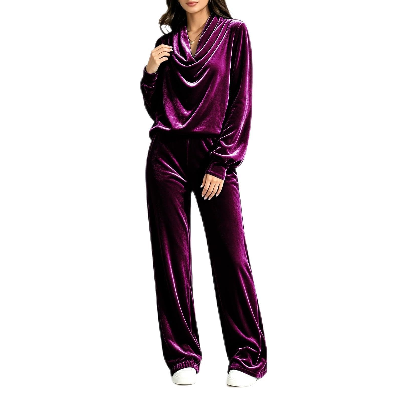 Tuta Maglia Donna Completa Set In Maglia Invernale Elegante