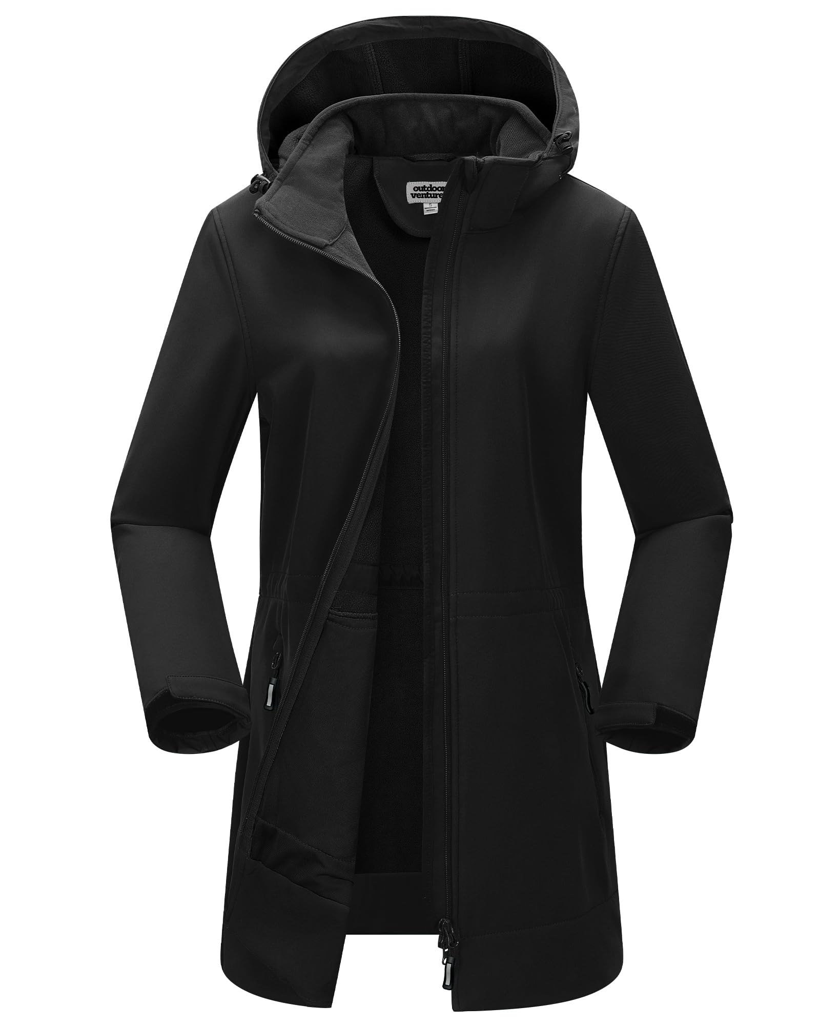 Veste Softshell Fille Imperméable Et Coupe-vent - Doublure Polaire Chaude - Capuche, Poches Zippées - Taille 2 à 16 Ans