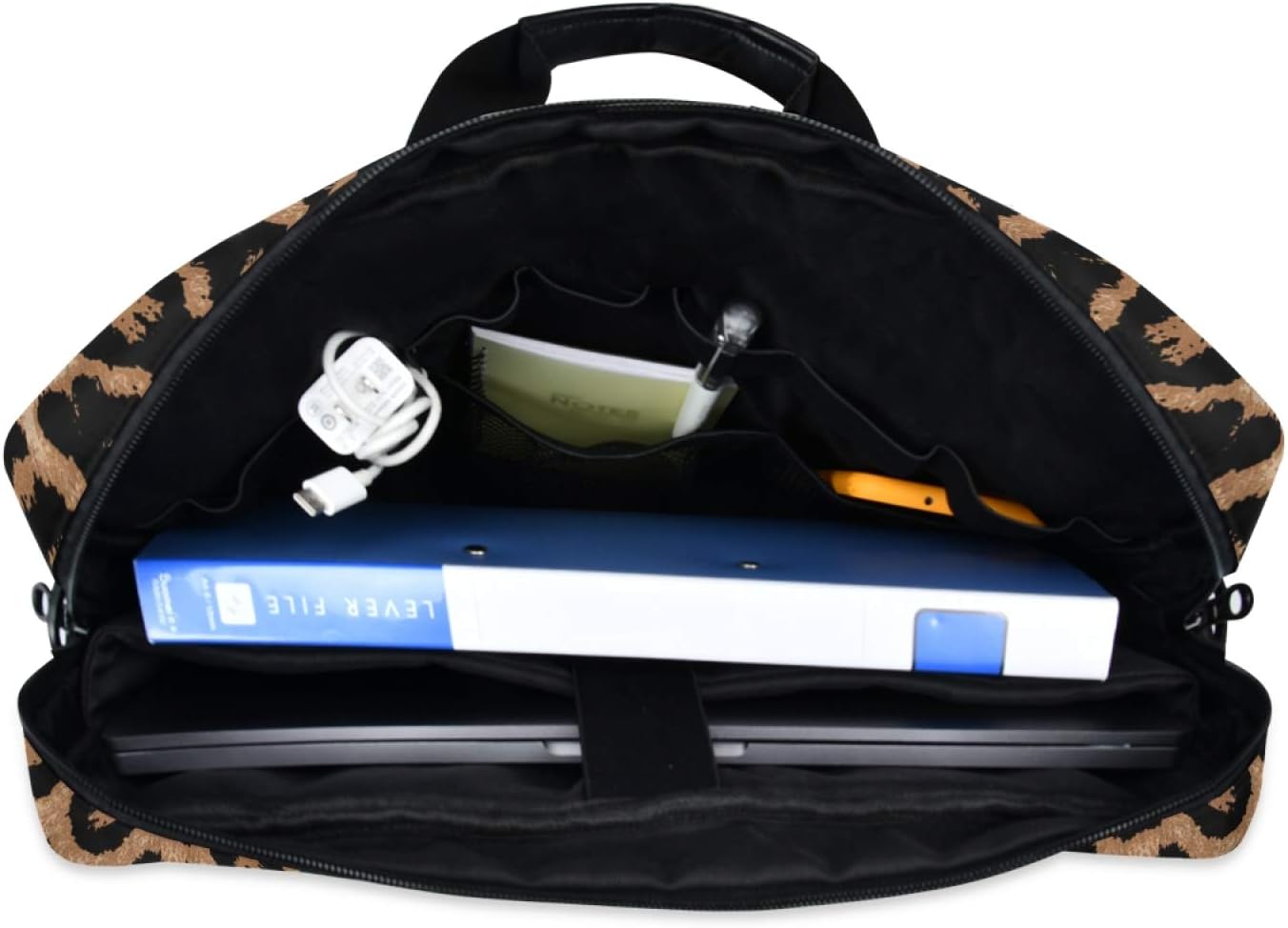 ALAZA Cheeteh Leopard Print Animal Laptop Case Bag Sleeve Portable Crossbody Messenger Briefcase w/Strap Handle, 13 14 15.6 inch - Image 6