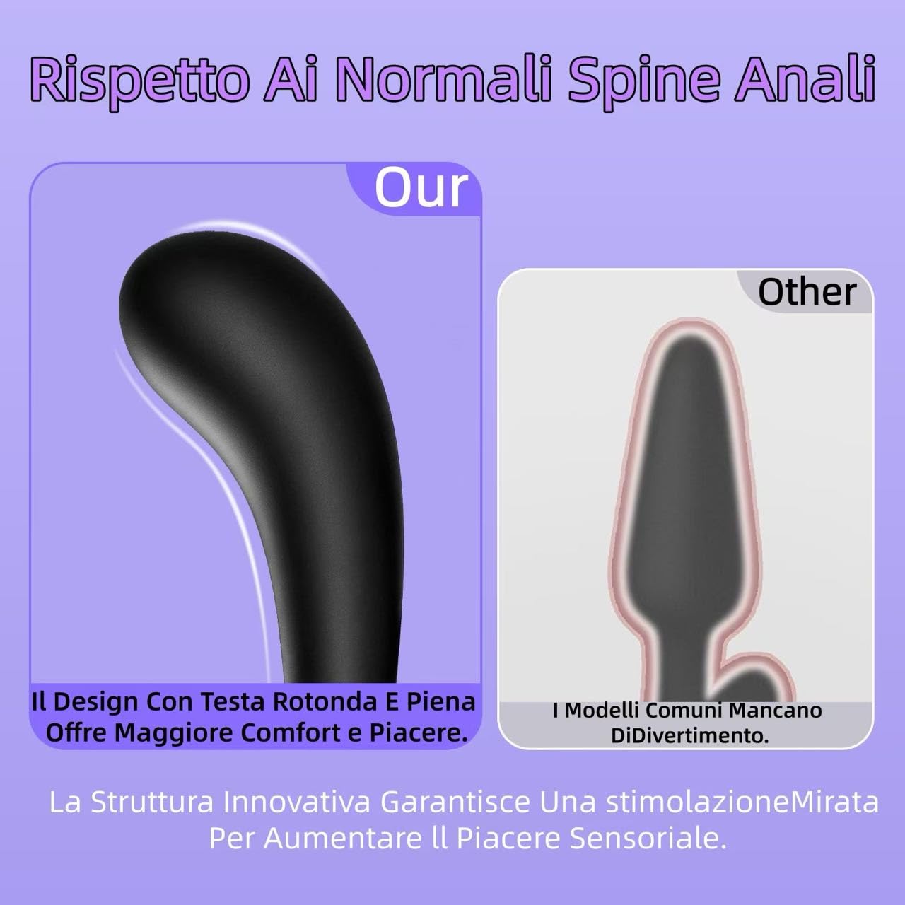 3PCS Plug Analesex Sex Toys Plug Anale-Dilatatore Donna Uomo Sexytoysys Donna Coppia Dilatatore Ano Giochi Erotiici per Coppie Silico Butt Plug Dilatatori Anali Grande Medio Piccolo Anal Plug Sex Toy