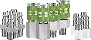Flexzilla Pro High Flow Coupler & Plug Kit, 1/4" NPT, 14-Piece
