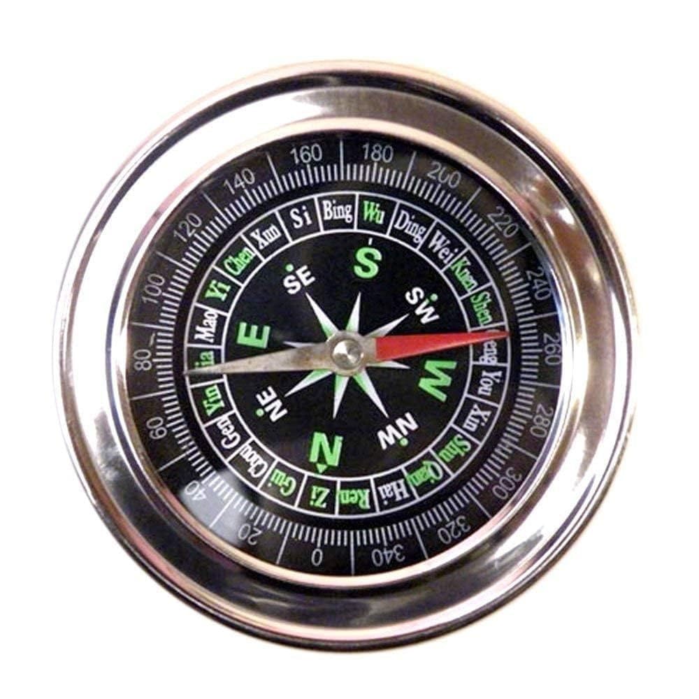DEZIINE�.Stainless Steel Directional Pocket Magnetic Compass/Magnetic Compass Direction,7.5 * 7.5 * 1.2 cm