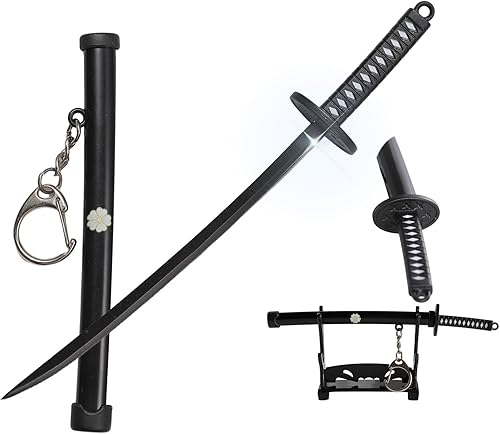 Miniatura 9 de Mini Japanese Katana, 5.7 inches Ultra Sharp Stainless Steel Knife with Scabbard, Anime Katana Keychain, Utility Knife Cutter, Handmade, Craft Use