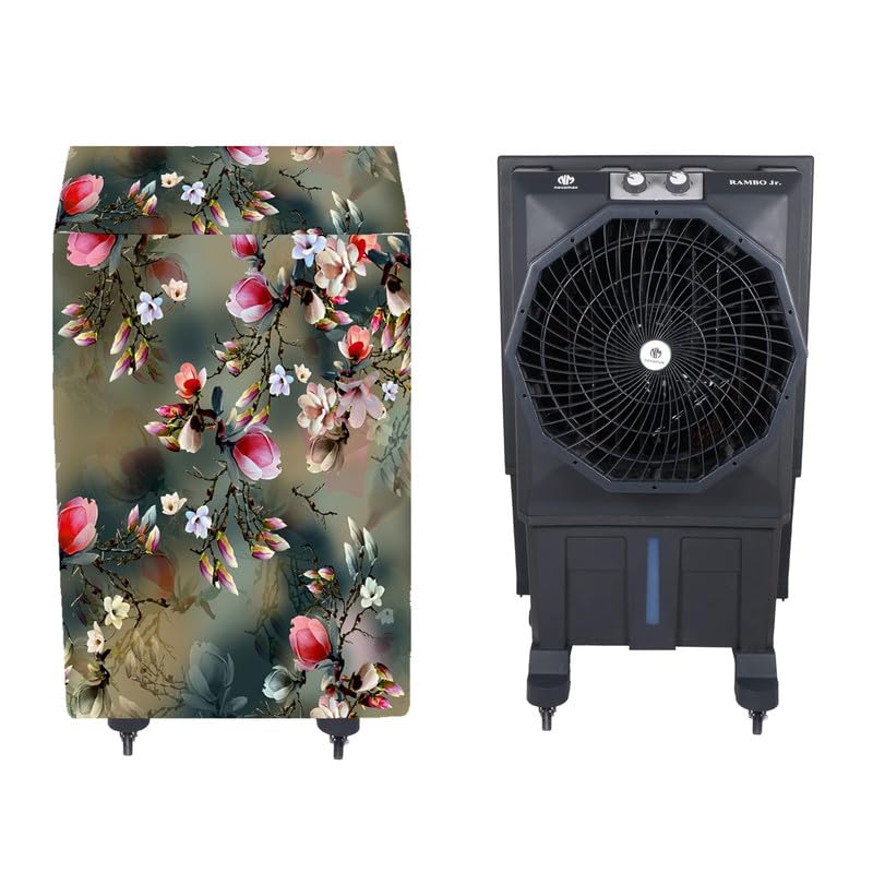Image of Cooler Cover Compatible for Novamax Rambo Junior 75-Litres Desert Air Cooler Waterproof, Dustproof, Size (LXBXH) 81 X 66 X 124 Cm, Green.