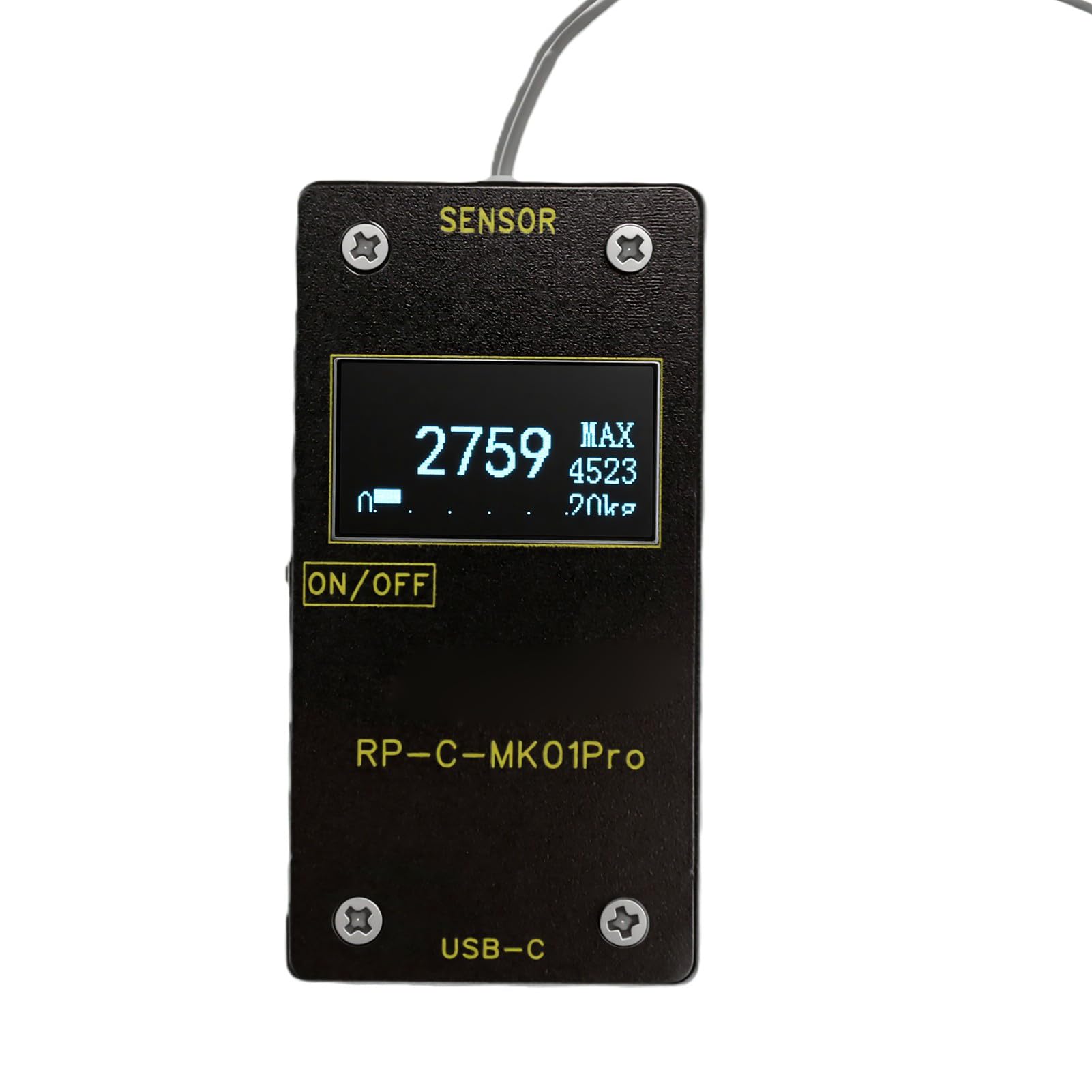 FTVOGUE Módulo de Pantalla de Sensor de Presión, Indicador de Presión, Máximo 20KG, for Medición y Visualización