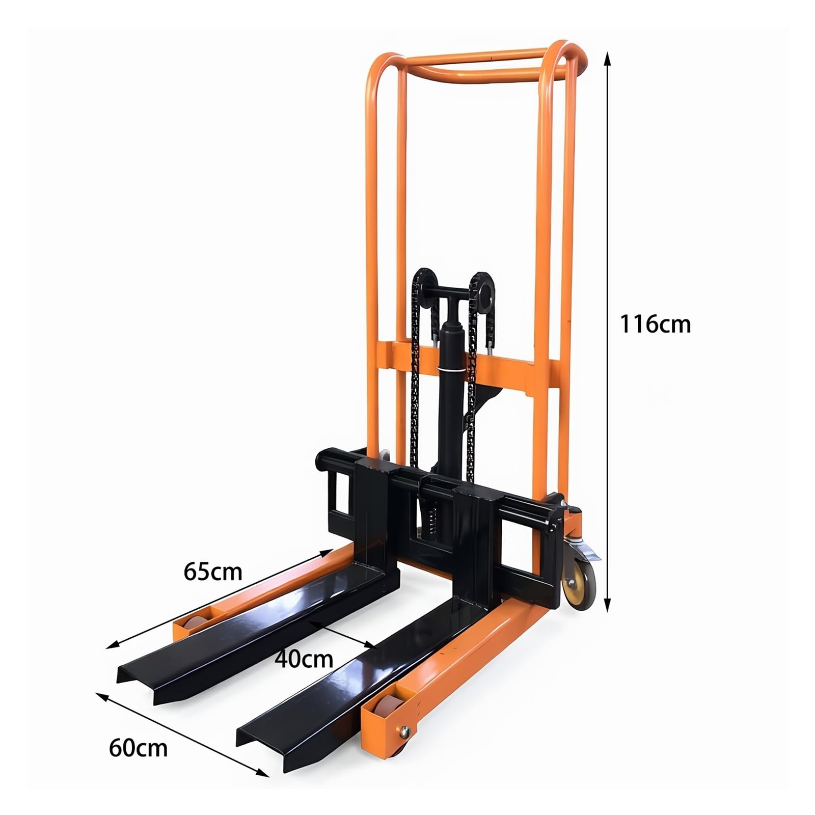 Transpallet Carrello elevatore con rotelle girevoli for pallet idraulico con impilatore manuale for magazzino